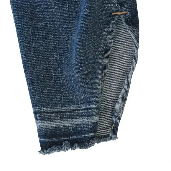 Frame Le High Skinny Jeans in Revere Blue Released Factory Hem 24 - Picture 3 of 6